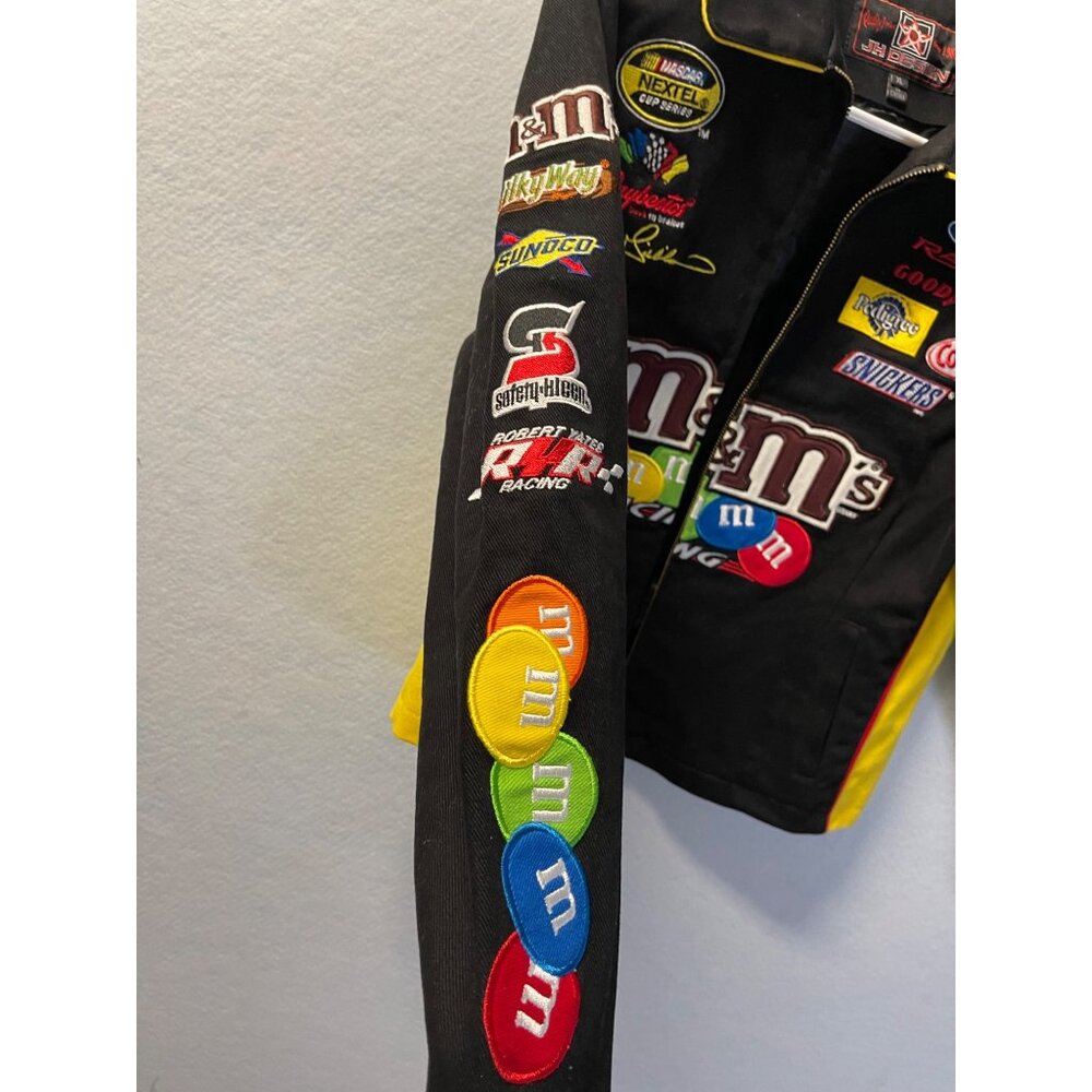 Vintage Nascar M&M Racing Team Jacket #38 Jeff Hamilton Designs Size XL - Picture 8 of 14